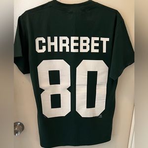 New York Jets Wayne Chrebet #80 Lee T-Shirt, Size Medium, Pre-Owned